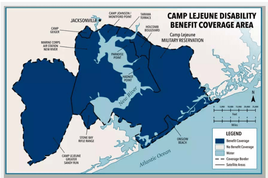Map of Camp Lejeune