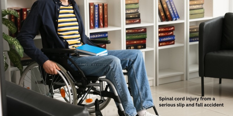 Spinal cord injury from a serious slip and fall accident